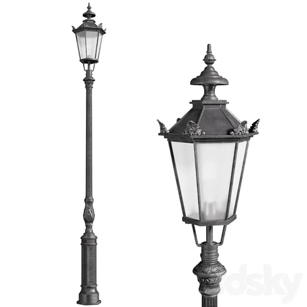 3DSky - Classic Street Outdoor Landscape Light Lamp Lantern