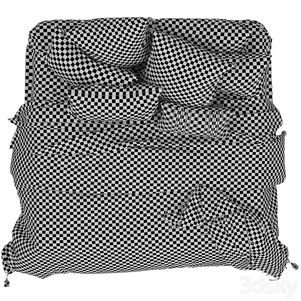 3DSky - Adairs Ollie Tufted Vanilla Quilt Cover - Image 4
