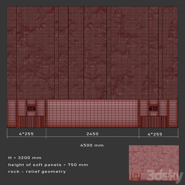 3DSky - Headboard Eroded - Image 5