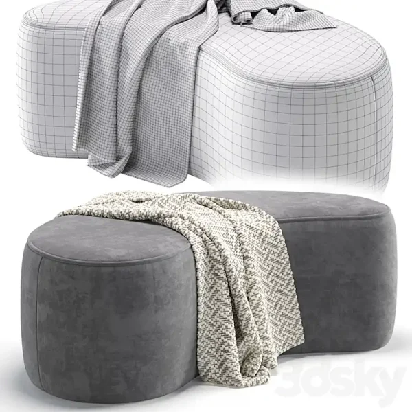 3DSky - Pouffe Cork 7 Colors Version Divan - Image 5