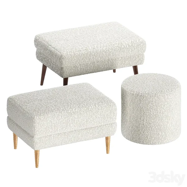 3DSky - Set of Poufs La Redoute Interieurs