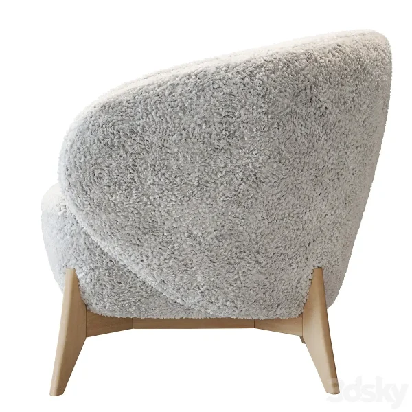 3DSky - Armchair Tilar Cozy White - Image 4