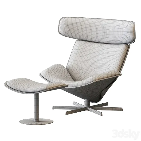 3DSky - Almora B&B Italia Armchair and Footrest - Image 4