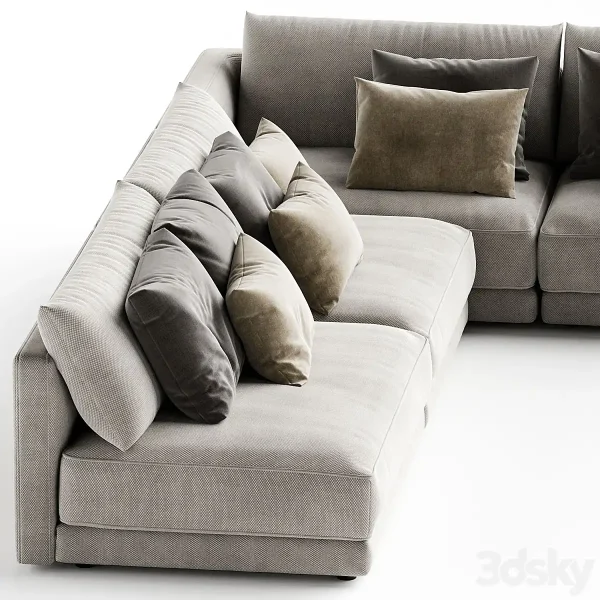 3DSky - Blanche Katarina Corner Couch Sofa N2 - Image 2