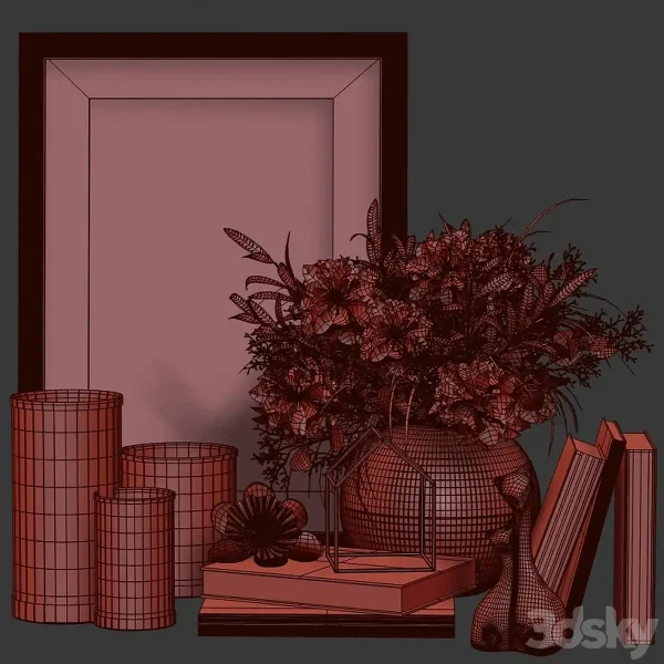 3DSky - Decorative Set with Candles - Image 2