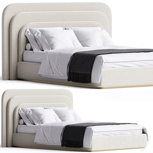 3DSky - Art Deco Headboard Voyage Royal Bed Italy