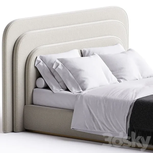 3DSky - Art Deco Headboard Voyage Royal Bed Italy - Image 2