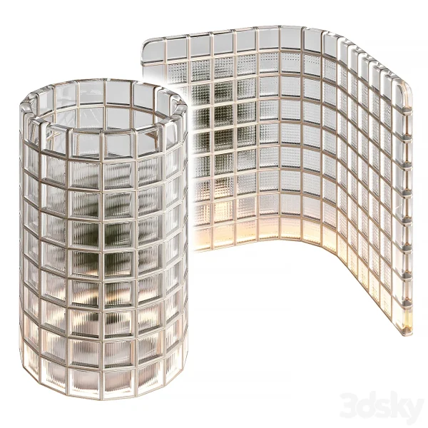 3DSky - Glass Blocks Partition Zig Zag - Image 2