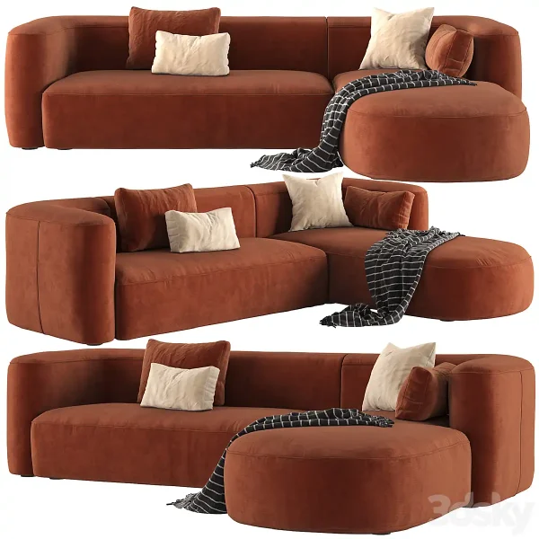 3DSky - Mellow Sectional Sofa by Acanva