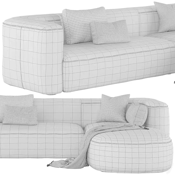 3DSky - Mellow Sectional Sofa by Acanva - Image 4