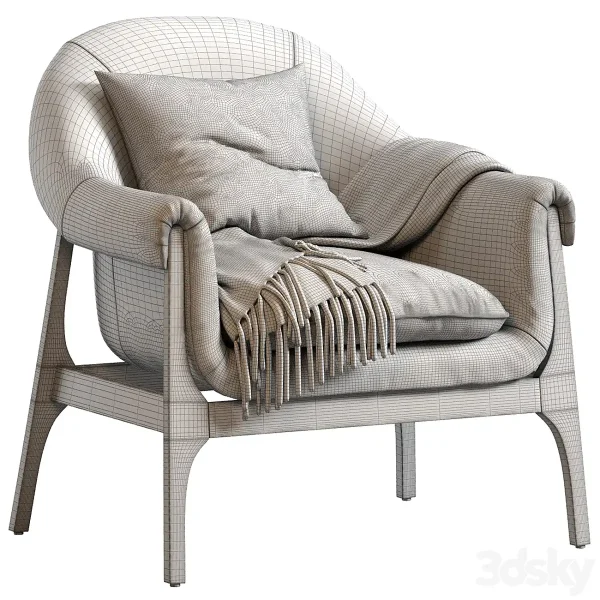 3DSky - INDIO WOOD ACCENT CHAIR IN HAZE 1 - Image 4