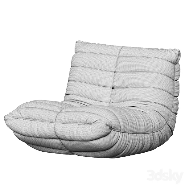 3DSky - Suede Armless Bean Bag Chair & Lounger by Trule - Image 5