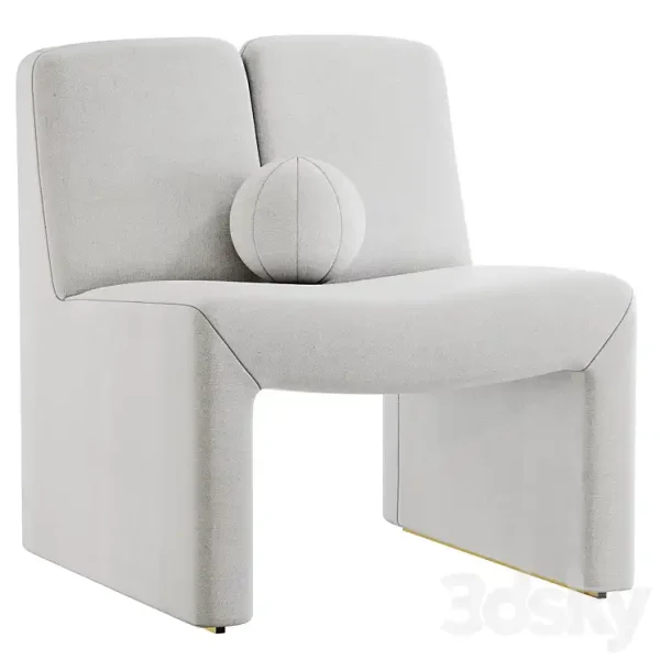 3DSky - EICHHOLTZ CHAIR MACINTOSH BOUCLE CREAM - Image 3