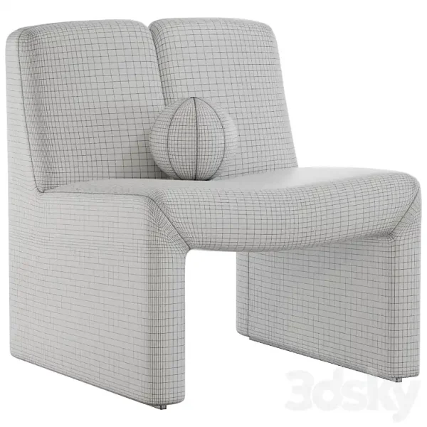 3DSky - EICHHOLTZ CHAIR MACINTOSH BOUCLE CREAM - Image 5