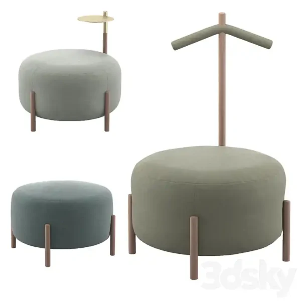 3DSky - FLAG Pouffe By Bolzan Letti