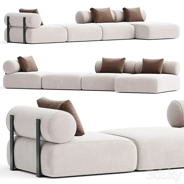 3DSky - Contemporary Modular System Black Steel