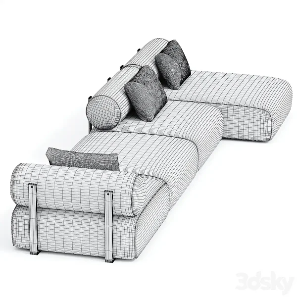 3DSky - Contemporary Modular System Black Steel - Image 3