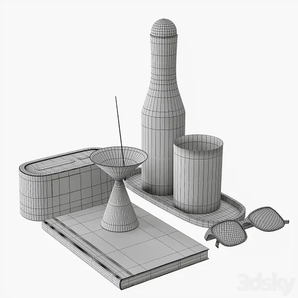3DSky - Minimalistic Men Decor With A Carafe - Image 3