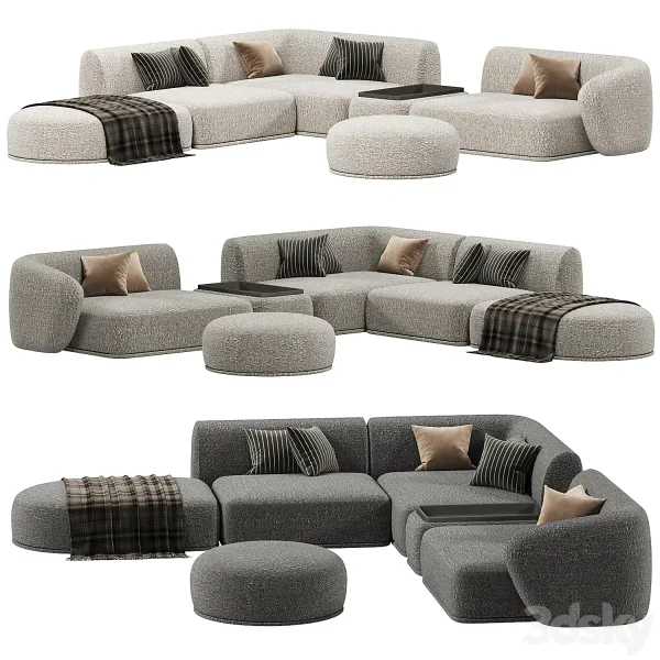 3DSky - Rene Sectional Sofa
