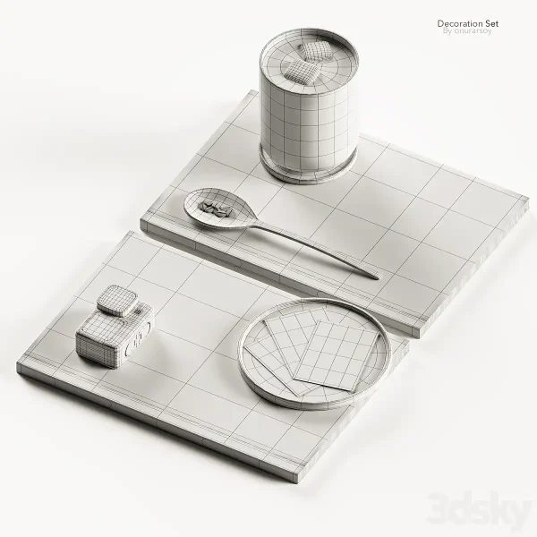 3DSky - Decoration Set With Books And Coffee - Image 3
