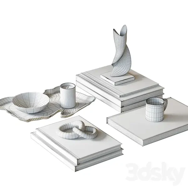 3DSky - Decorative Coffee Tables Set 21 - Image 4