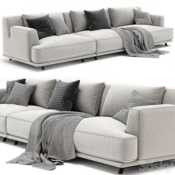 3DSky - Poliform Tribeca 3 Seats Sofa