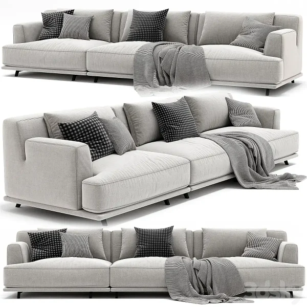 3DSky - Poliform Tribeca 3 Seats Sofa - Image 2