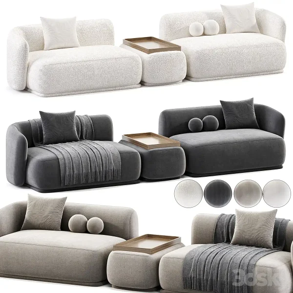 3DSky - Rene SECTIONAL Sofa 03