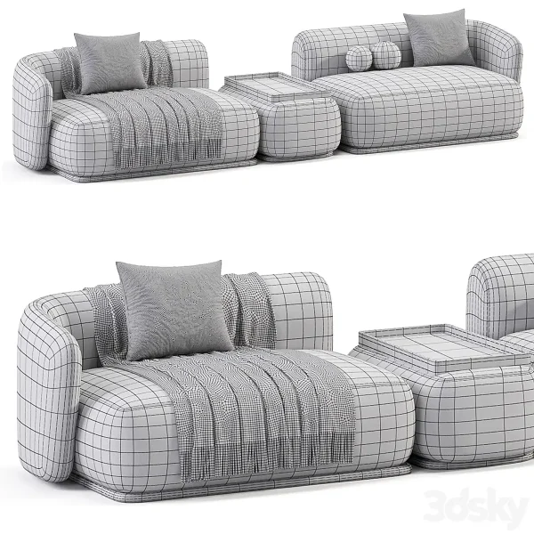 3DSky - Rene SECTIONAL Sofa 03 - Image 4