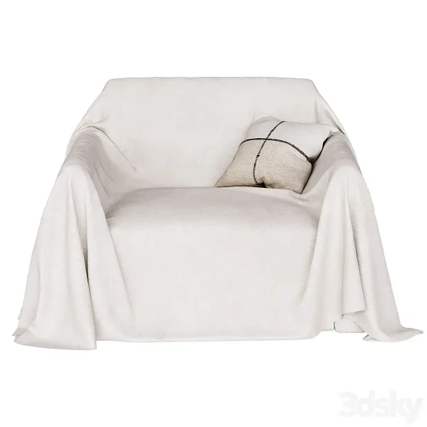 3DSky - Zara Home Armchair Cover - Image 4