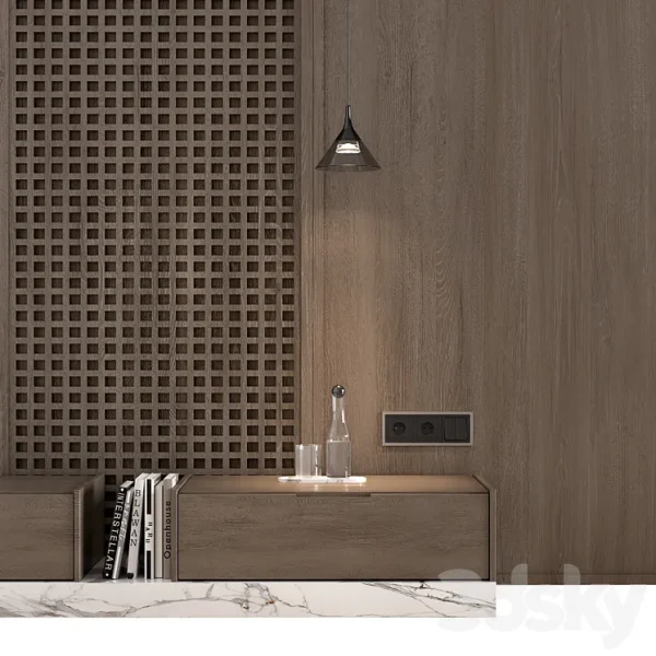 3DSky - Wall Composition Bedroom Headboard Kit 03 - Image 2