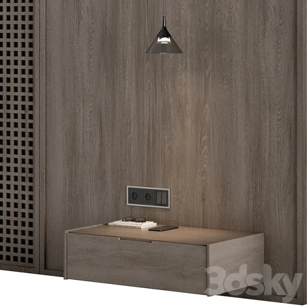 3DSky - Wall Composition Bedroom Headboard Kit 03 - Image 3