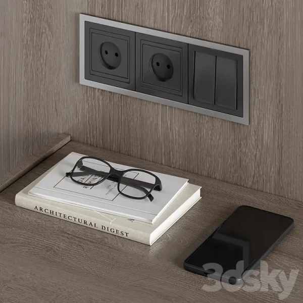 3DSky - Wall Composition Bedroom Headboard Kit 03 - Image 4