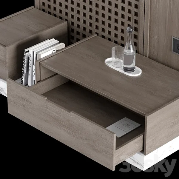 3DSky - Wall Composition Bedroom Headboard Kit 03 - Image 5