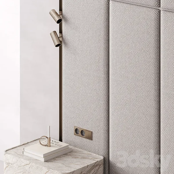 3DSky - Bedroom Headboard Warm Gray - Image 3