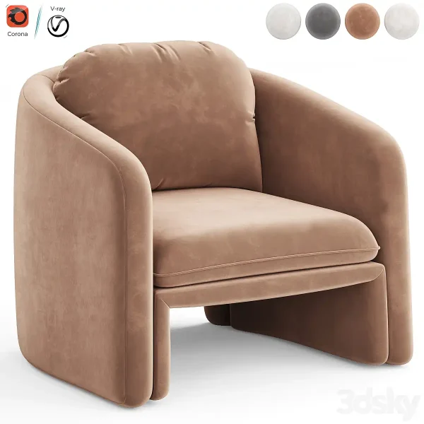3DSky - Warren Armchair by Laredoute - Image 3