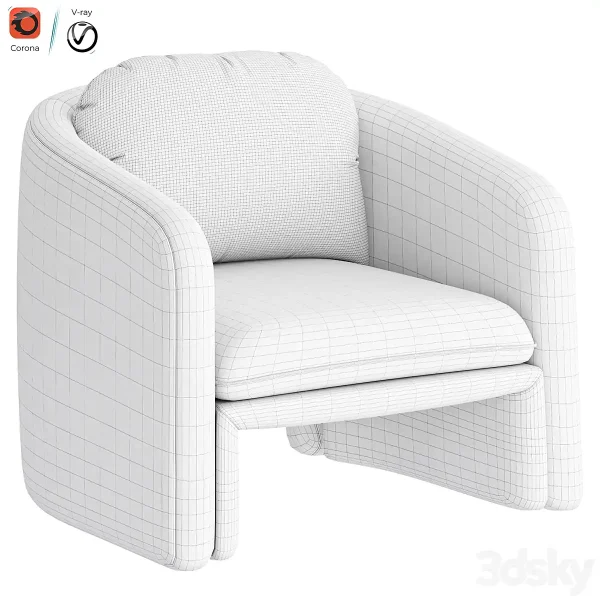 3DSky - Warren Armchair by Laredoute - Image 4