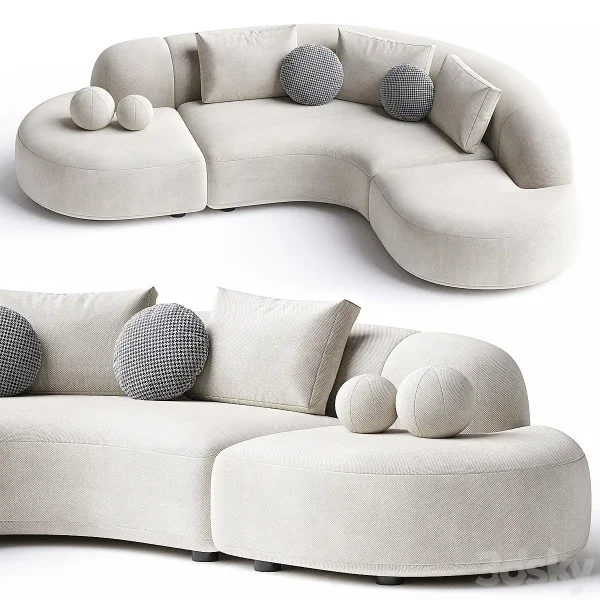 3DSky - Sofa Eichholtz Sofa Bjorn Boucle Sand 1
