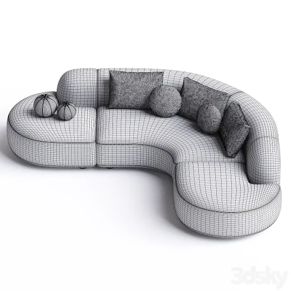 3DSky - Sofa Eichholtz Sofa Bjorn Boucle Sand 1 - Image 3