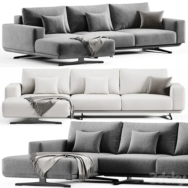 3DSky - Zillis Corner Sofa By Skdesign - Image 3