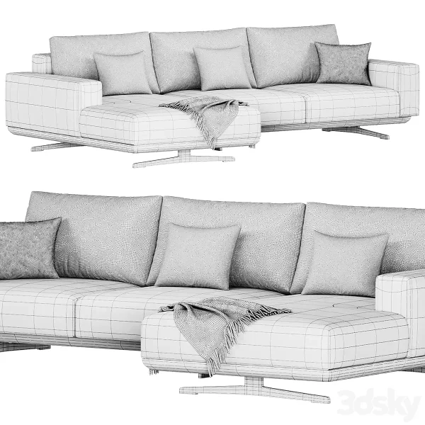 3DSky - Zillis Corner Sofa By Skdesign - Image 4