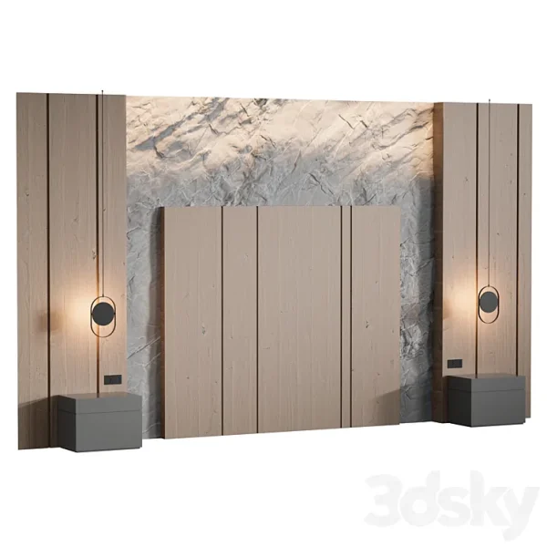 3DSky - Rock Headboard 05