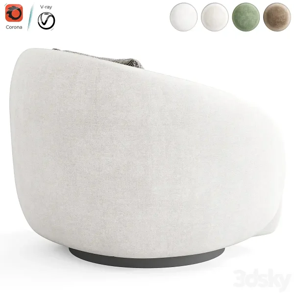 3DSky - Swivel Chair Amore by Eichholtz - Image 4
