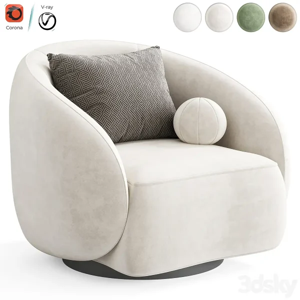 3DSky - Swivel Chair Amore by Eichholtz - Image 2