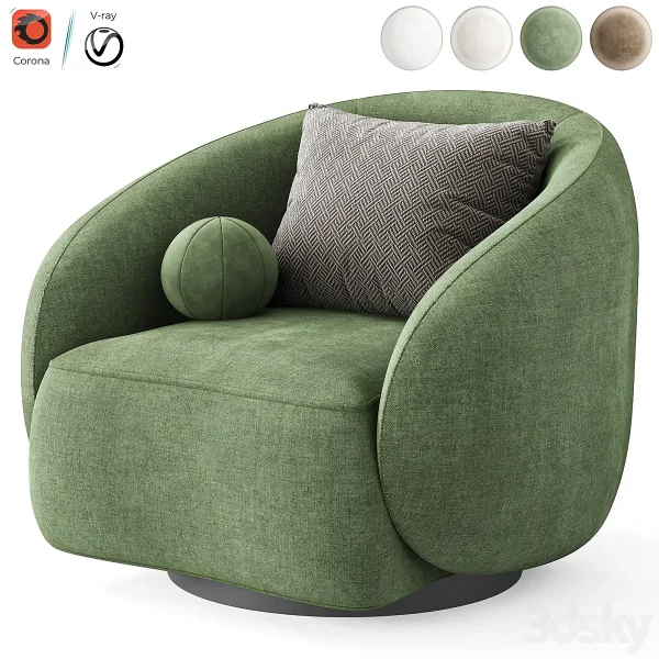 3DSky - Swivel Chair Amore by Eichholtz