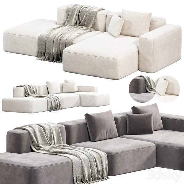 3DSky - MAGS SOFT 2 5 SEATER Sofa by Hay Sofas