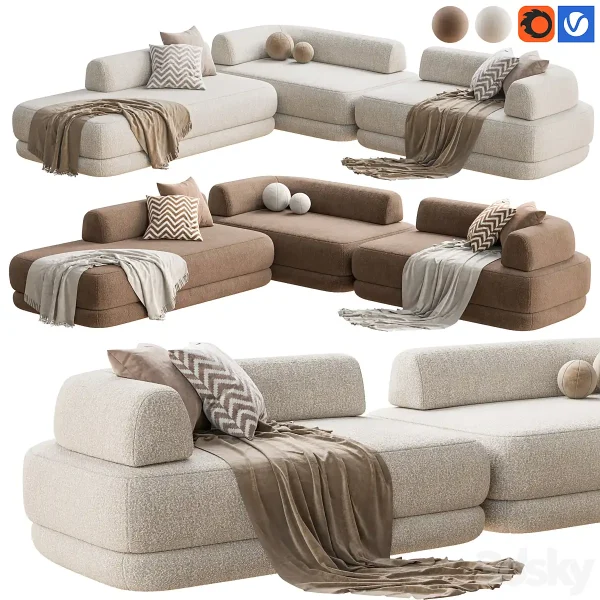 3DSky - Zanotta Bumper Sofa