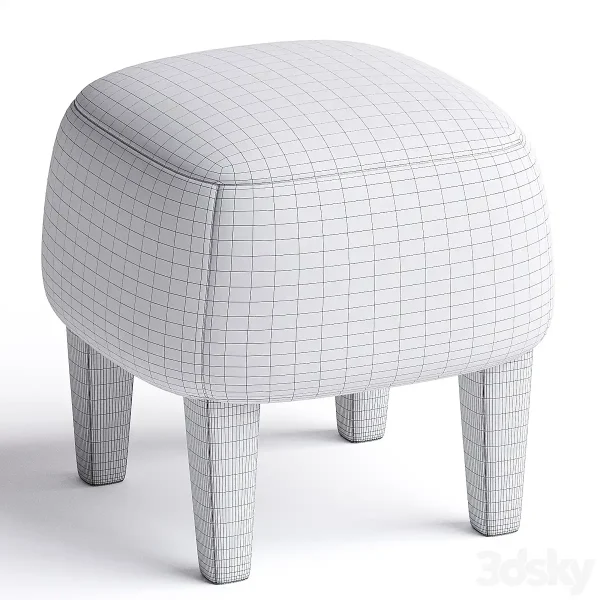 3DSky - MINI Fabric Pouf By Gianfranco Ferre Home - Image 4