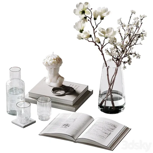 3DSky - Decorative Coffee Table Set 40