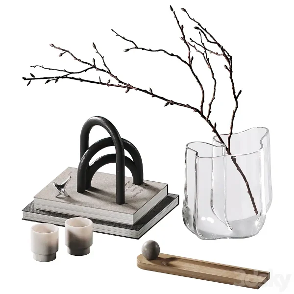3DSky - Decorative Coffee Table Set 41